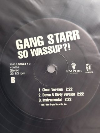 Vinilo Gang Starr - You Know My Steez 12" 1997