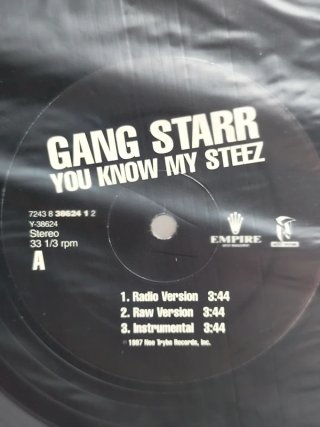 Vinilo Gang Starr - You Know My Steez 12" 1997