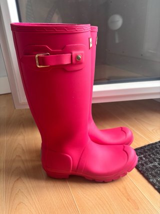 Botas Hunter Rosas con calcetines Hunter