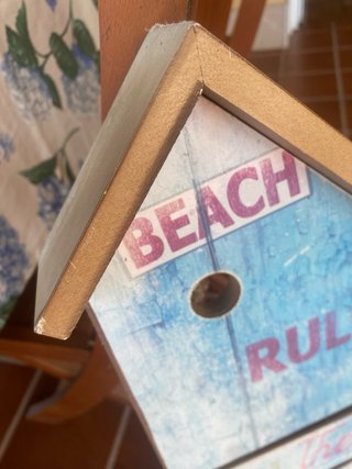 Cartel Decorativo Beach Rules Madera