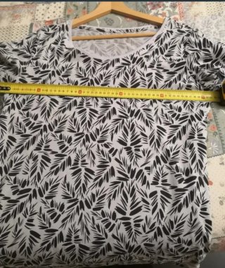 Camiseta estampada hojas talla XL