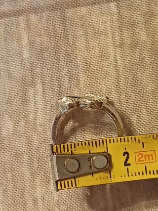 Anello cuore con delfino e zirconi in argento