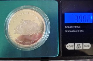 Onza Plata Proof y Relieve Isabel II Ed.Limitada