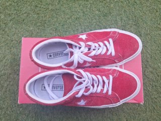 Converse Piel/ante Rojo Talla 39