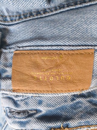 Pantalón vaquero ancho azul