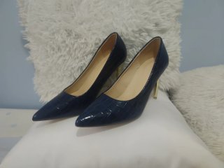 Zapatos de tacón azul marino 37