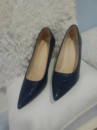 Zapatos de tacón azul marino 37