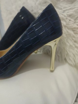 Zapatos de tacón azul marino 37