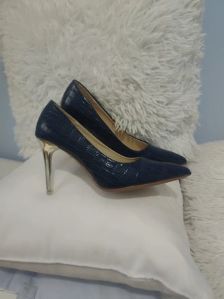 Zapatos de tacón azul marino 37