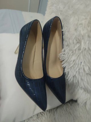 Zapatos de tacón azul marino 37
