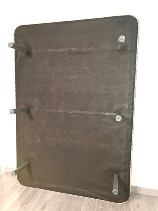Base tapizada cama 3D beige