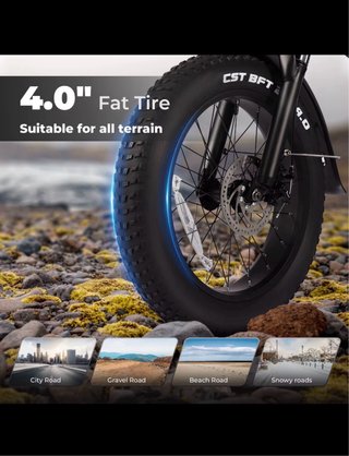 Bicicleta Eléctrica Plegable Varun 500W
