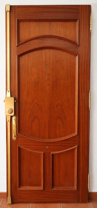 Puerta seguridad exterior madera