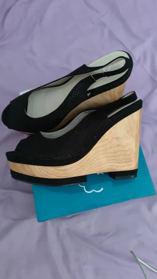 Sandalias negras mujer