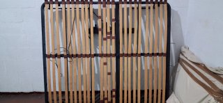 Somier metálico con lamas de madera