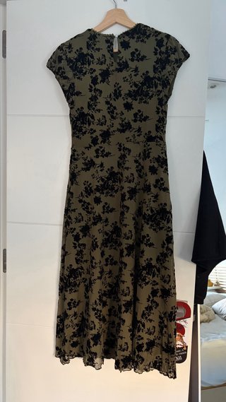 Vestido Rihoas Verde Estampado Floral Talla S/M