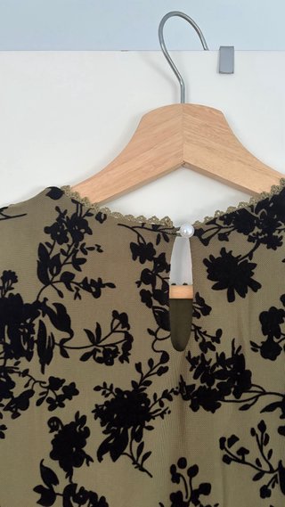 Vestido Rihoas Verde Estampado Floral Talla S/M