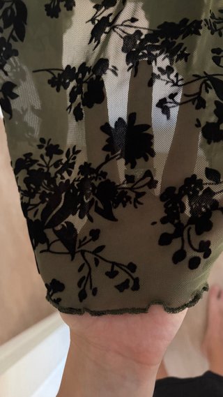 Vestido Rihoas Verde Estampado Floral Talla S/M