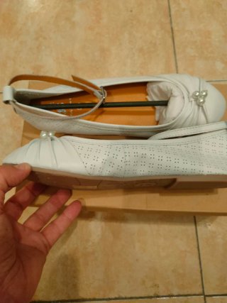 Bailarinas Bata Talla 36 Blancas