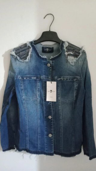 Giacca 7 for all Mankind Donna Blu Taglia S