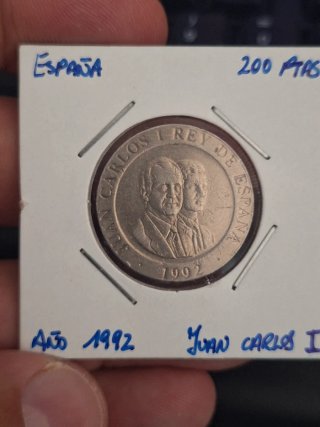 Pareja monedas España 100 y 200 pesetas