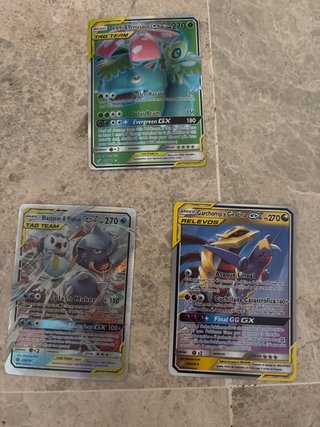 3 Cartas Pokémon TAG TEAM GX (Español)