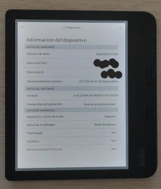Ebook  Kobo Libra Colour 7" E Ink Kaleido 32GB