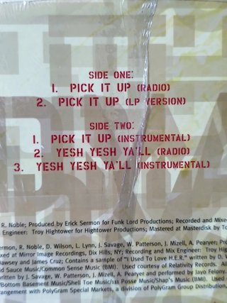 Vinilo Rap Redman - Pick It Up/Yeah Yeah Ya'all 12