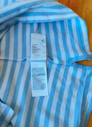 Polo Tommy Hilfiger Rayas Azul Claro Talla L