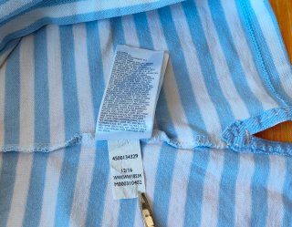 Polo Tommy Hilfiger Rayas Azul Claro Talla L