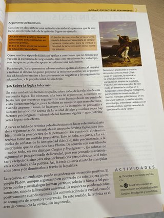 Filosofía 1, Bachillerato