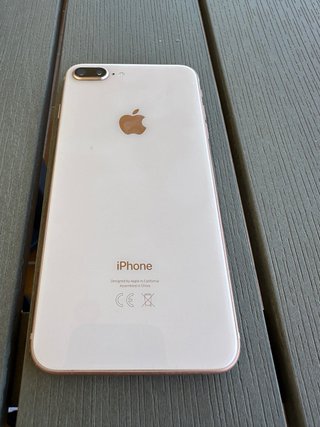 iPhone 8 Plus bianco e rosa