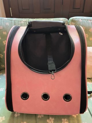 Mochila transportín gata/perra japonés, arnés.