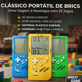 Consola Portátil Brick Game Clássico 23 em 1