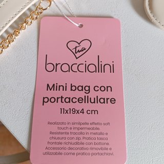 Minibag Braccialini portacellulare con cuore
