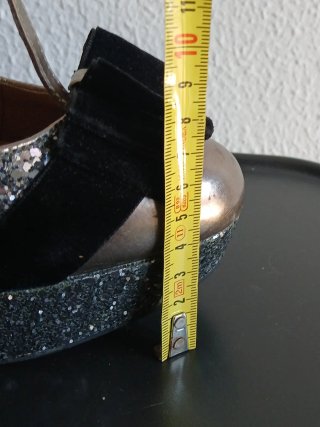 Zapatos tacónn Buffalo London Glitter Plata