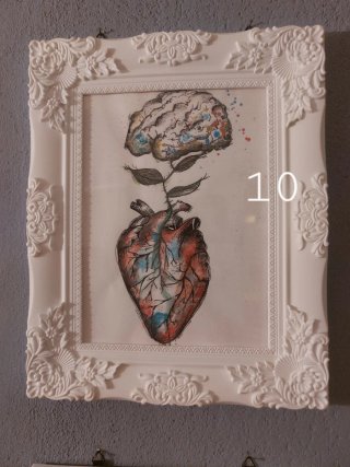 Stampa A4 cuore e cervello