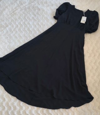 Vestido NUEVO Negro Largo Verano Springfield 38