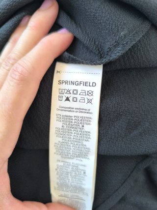 Vestido NUEVO Negro Largo Verano Springfield 38