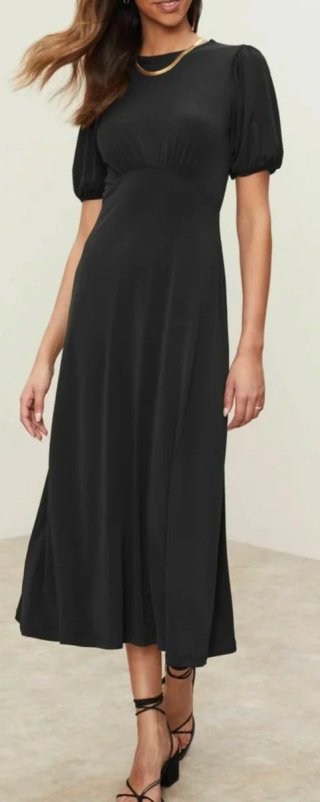 Vestido NUEVO Negro Largo Verano Springfield 38