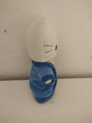 Peluche Hello Kitty con traje azul