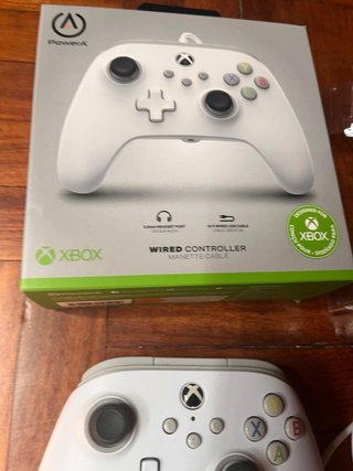 Mando Xbox PowerA Cable Blanco