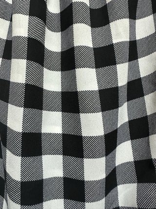Falda cuadros blanco y negro Talla M