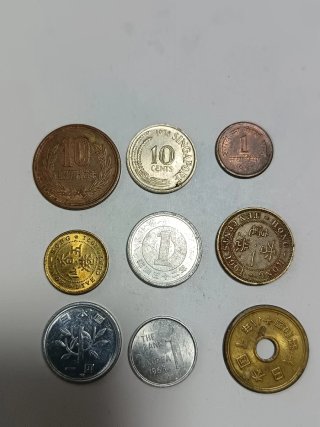 Lote 10 monedas Asia