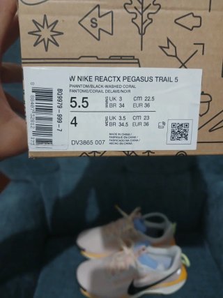 Nike ReactX Pegasus Trail 5 Mujer Rosa/Amarillo