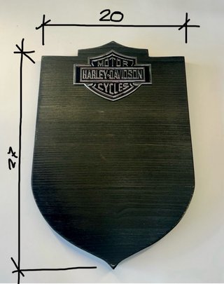 Soporte Casco Madera para Harley Davidson