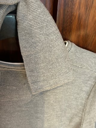 Jersey manga larga de hombre gris