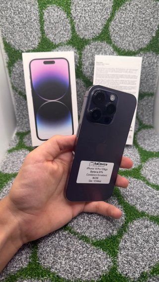 iPhone 14 Pro 128GB Purple - Batteria 91%