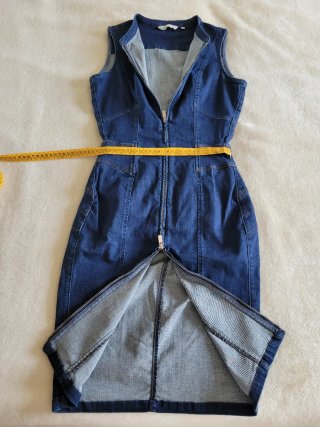 Vestido Vaquero Salsa Talla S Cremallera