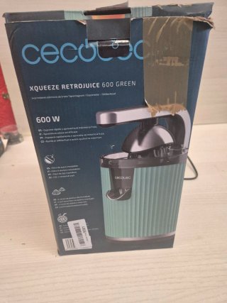 Exprimidor Cecotec Xqueeze Retrojuice 600W piezas
